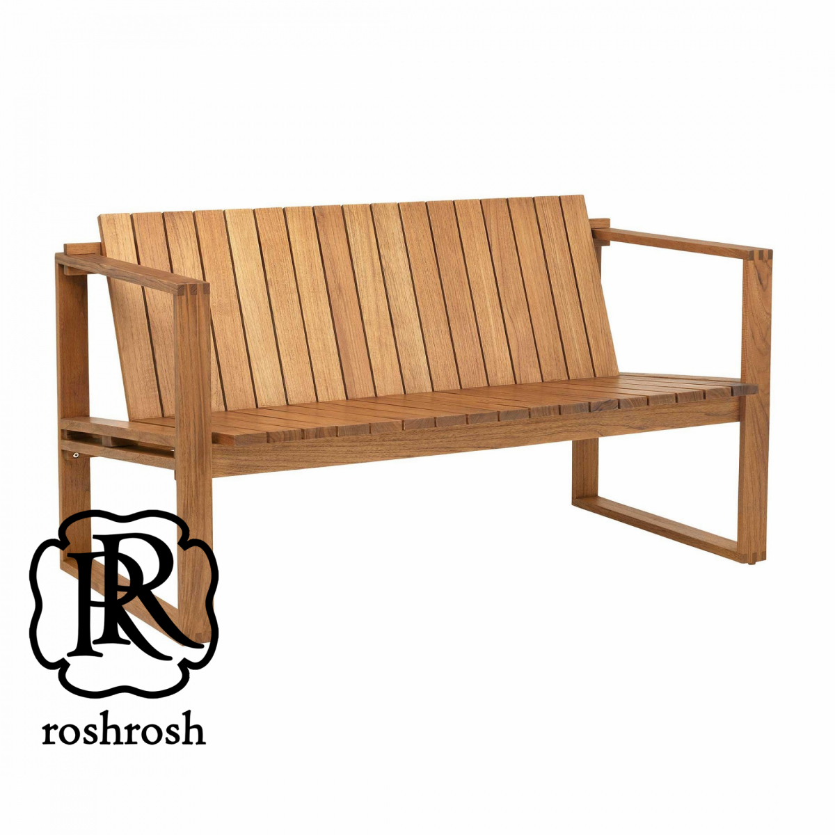 teak garden double seater