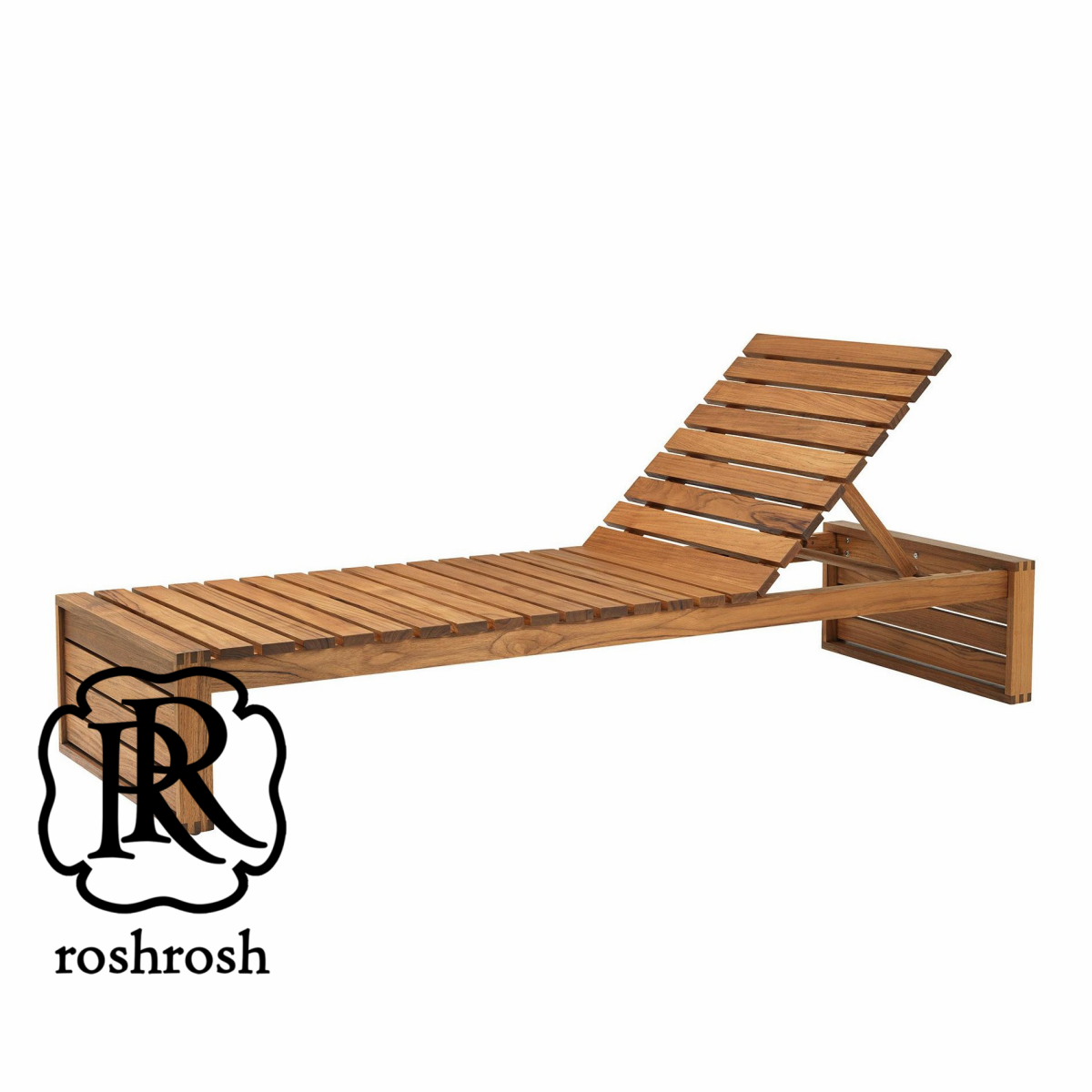 teak wood sun lounger