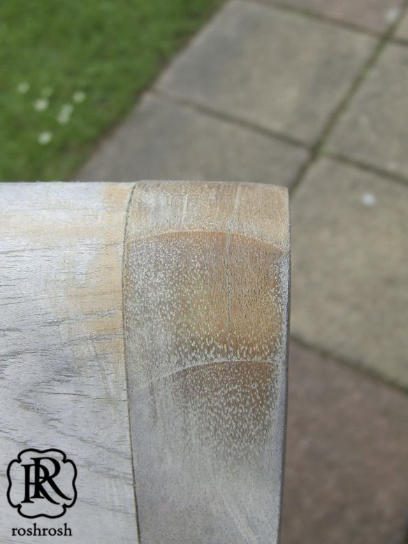 Teak wood repaired result