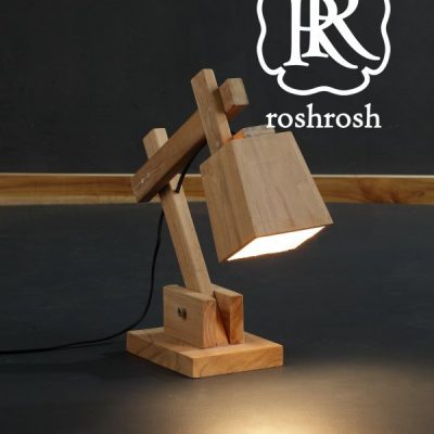 California Teak Table Lamp